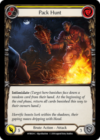 flesh and blood welcome to rathe pack hunt yellow
