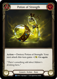 flesh and blood welcome to rathe potion of strength foil
