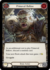 flesh and blood welcome to rathe primeval bellow blue foil