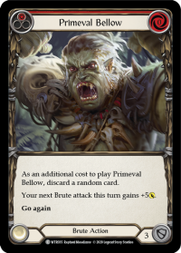 flesh and blood welcome to rathe primeval bellow red foil