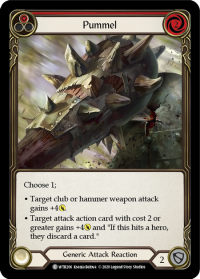 flesh and blood welcome to rathe pummel red foil