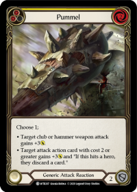 flesh and blood welcome to rathe pummel yellow foil
