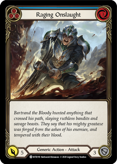 Raging Onslaught (Blue) (FOIL)
