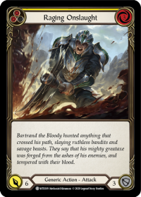 flesh and blood welcome to rathe raging onslaught yellow foil