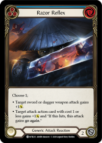 flesh and blood welcome to rathe razor reflex blue foil