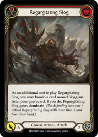 flesh and blood welcome to rathe regurgitating slog red foil