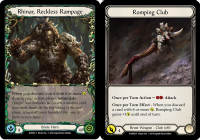 flesh and blood welcome to rathe rhinar reckless rampage romping club