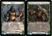 flesh and blood welcome to rathe rhinar rhinar reckless rampage