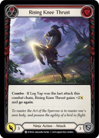 flesh and blood welcome to rathe rising knee thrust red foil