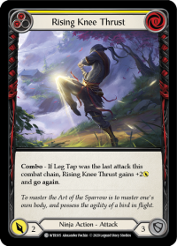 flesh and blood welcome to rathe rising knee thrust yellow foil