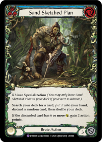 flesh and blood welcome to rathe sand sketched plan foil