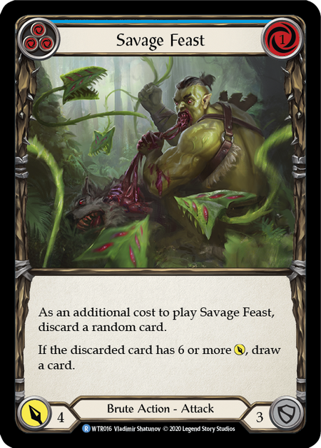 Savage Feast (Blue) (FOIL)