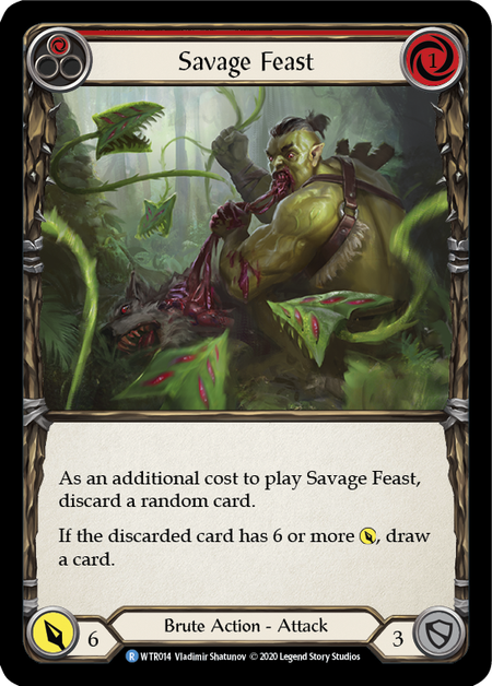 Savage Feast (Red) (FOIL)