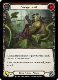 flesh and blood welcome to rathe savage feast red foil