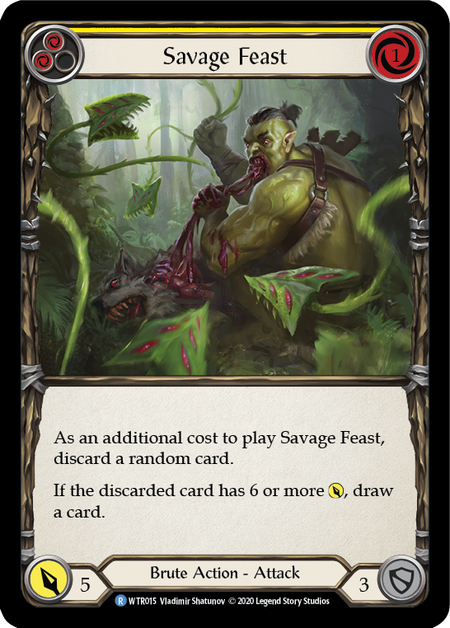 Savage Feast (Yellow) (FOIL)