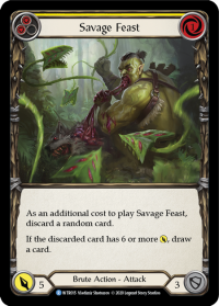 flesh and blood welcome to rathe savage feast yellow foil