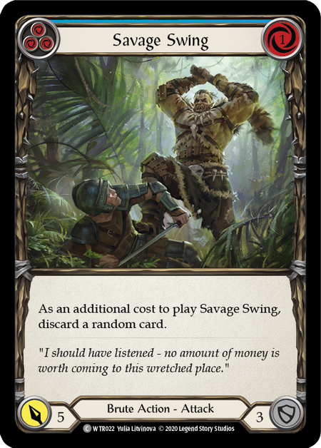 Savage Swing (Blue) (FOIL)