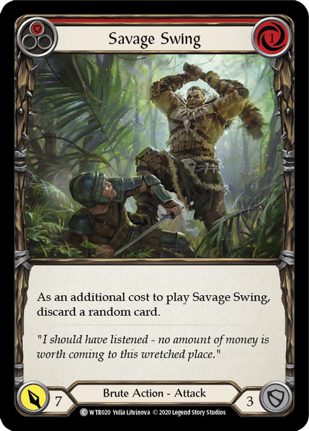 Savage Swing (Red) (FOIL)