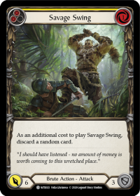 flesh and blood welcome to rathe savage swing yellow foil