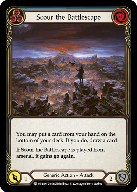 Scour the Battlescape (Blue) (FOIL)