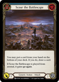 flesh and blood welcome to rathe scour the battlescape blue foil