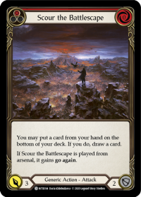 flesh and blood welcome to rathe scour the battlescape red foil