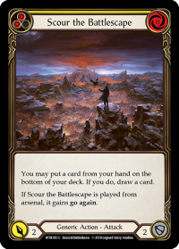 flesh and blood welcome to rathe scour the battlescape yellow