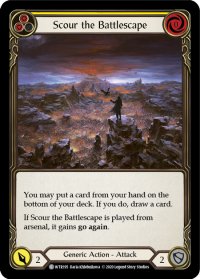 flesh and blood welcome to rathe scour the battlescape yellow foil