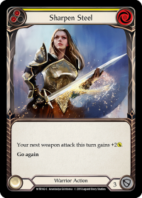 flesh and blood welcome to rathe sharpen steel yellow
