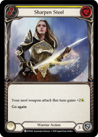 flesh and blood welcome to rathe sharpen steel yellow foil