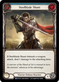 flesh and blood welcome to rathe steelblade shunt blue foil