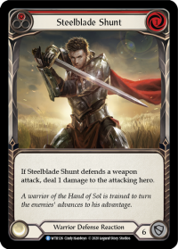 flesh and blood welcome to rathe steelblade shunt red foil