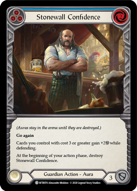 Stonewall Confidence (Blue) (FOIL)