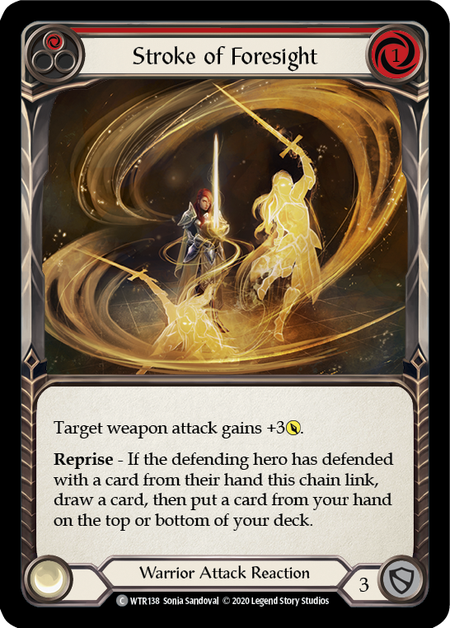 Stroke of Foresight (Red) (FOIL)
