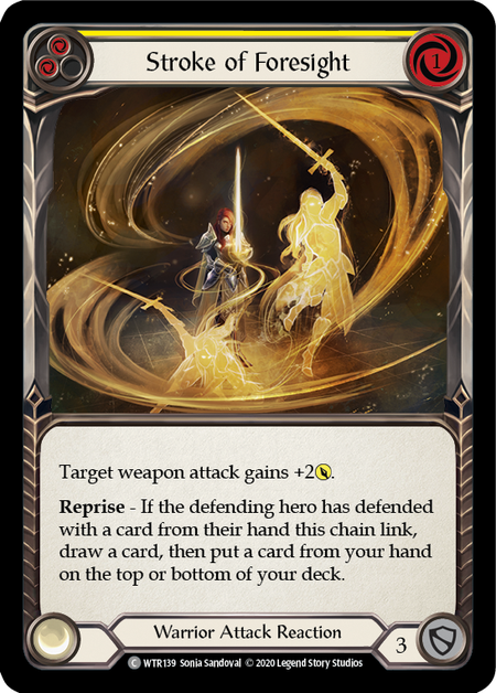 Stroke of Foresight (Yellow) (FOIL)