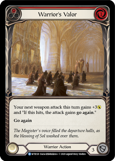 Warrior's Valor (Red) (FOIL)