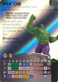 heroclix avengers 60th anniversary hulk l033