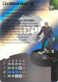 heroclix dc notorious calendar man l020a