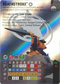 heroclix dc notorious deathstroke l020b