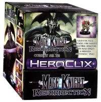heroclix heroclix sealed product mage knight resurrection gravity feed display box
