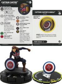 heroclix marvel studios disney plus captain carter with captain carter s shield 041a s005