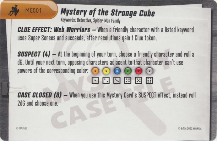 Mystery of the Strange Cube MC001