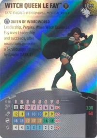 heroclix wheels of vengeance witch queen le fay l056