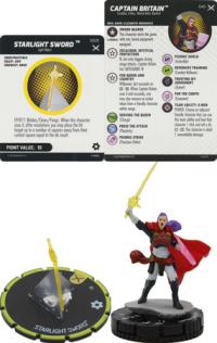 heroclix x men x of swords captain britain with starlight sword 045 s005