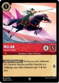 lorcana 4promo cards mulan imperial soldier oversized promo