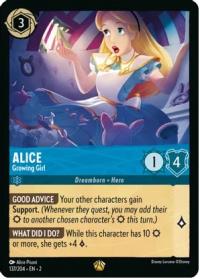 lorcana rise of the floodborn alice growing girl