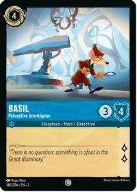 lorcana rise of the floodborn basil perceptive investigator