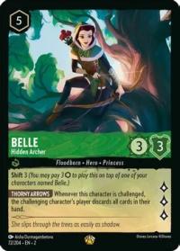 lorcana rise of the floodborn belle hidden archer