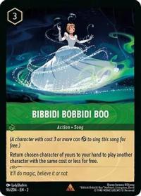 lorcana rise of the floodborn bibbidi bobbidi boo foil