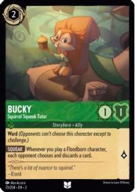 lorcana rise of the floodborn bucky squirrel squeak tutor